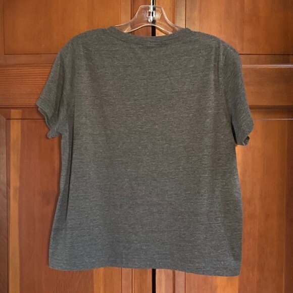 Gray Short Sleeve T Shirt with Swarovski Crystals Star - Size M/L - Picture 5 of 8